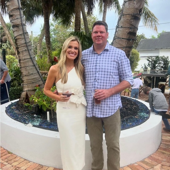 PatBO Flower Applique Midi Dress in Ivory - Picture 13 of 13